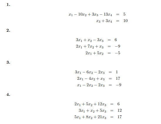 Solved Find the general solution to each linear system. | Chegg.com