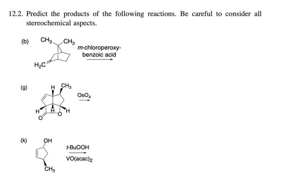 Solved 12.2. Predict the products of the following | Chegg.com