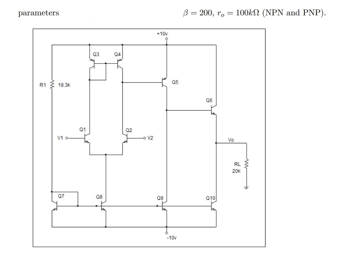 Solved For the the opamp circuit shown below