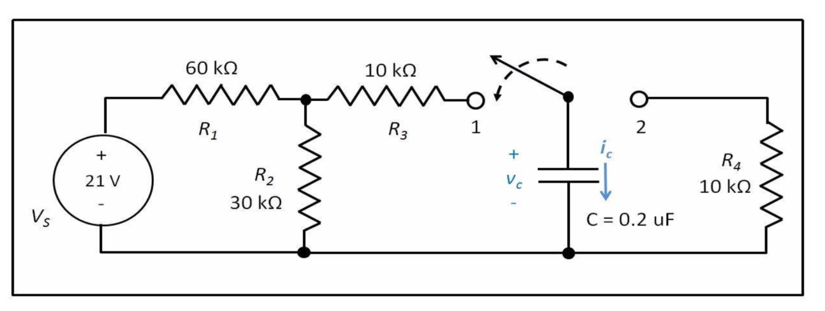 Solved 1 The Switch In The Figure Shown Below Has Been Chegg