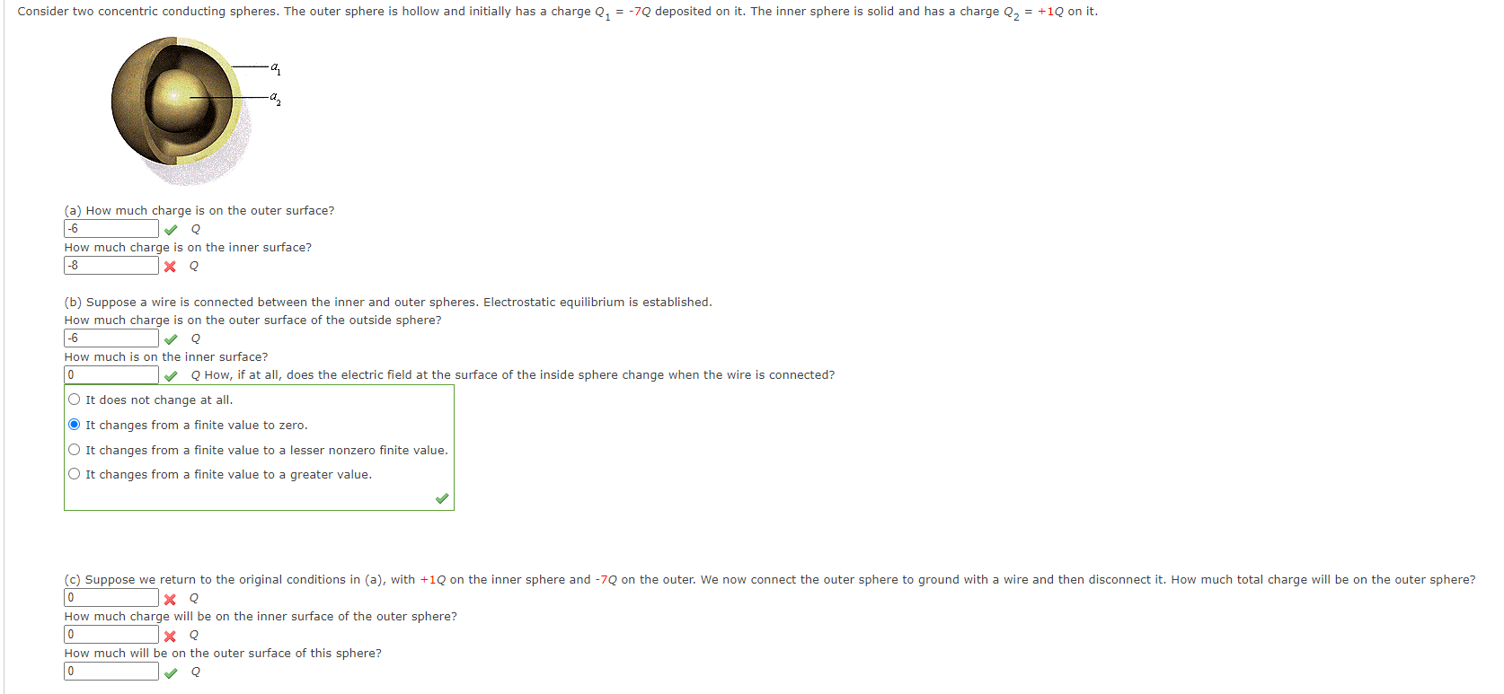 Solved o 2 (1 where A disk with uniform surface charge | Chegg.com