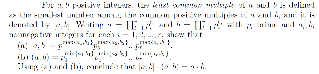 Solved A = =1 I= For A, B Positive Integers, The Least | Chegg.com