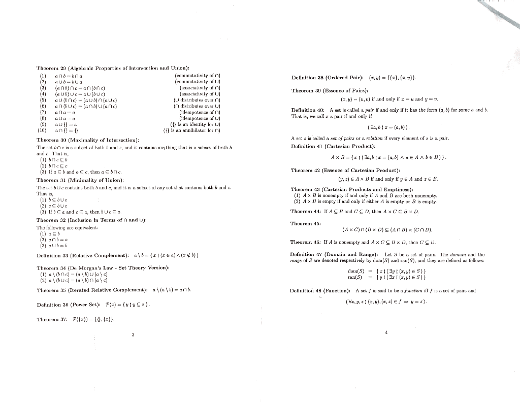 Solved Exercise 58 Prove That If X C Y And Y X Chegg Com