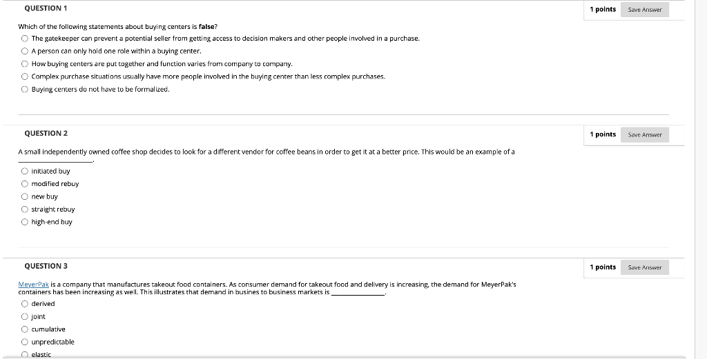 Solved QUESTION 1 1 points Save Answer Which of the | Chegg.com