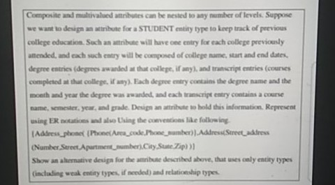 Solved Composite And Multivalued Attributes Can Be Nested To | Chegg.com