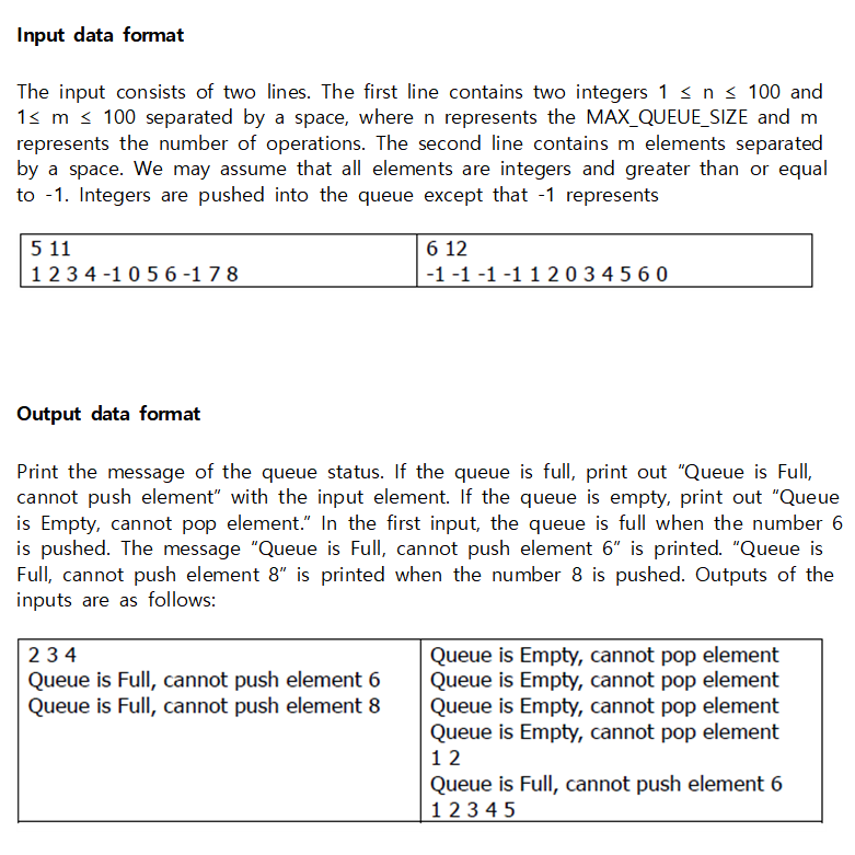 Solved Write a C code to implement the circular queue. When | Chegg.com