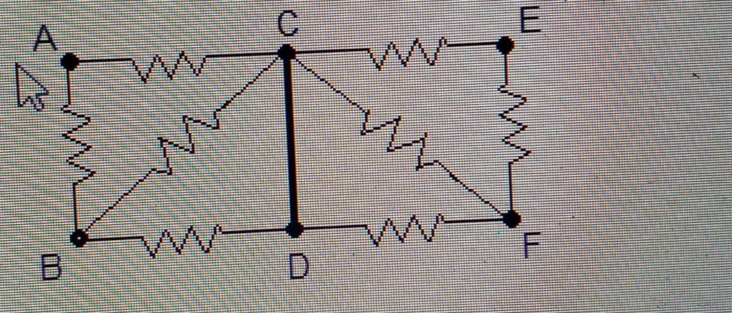 Solved The figure presents an array of resistors, where they | Chegg.com