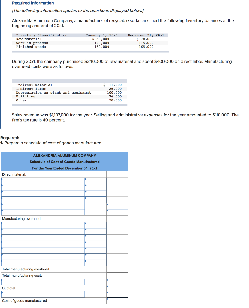 Solved Required Information The Following Information 