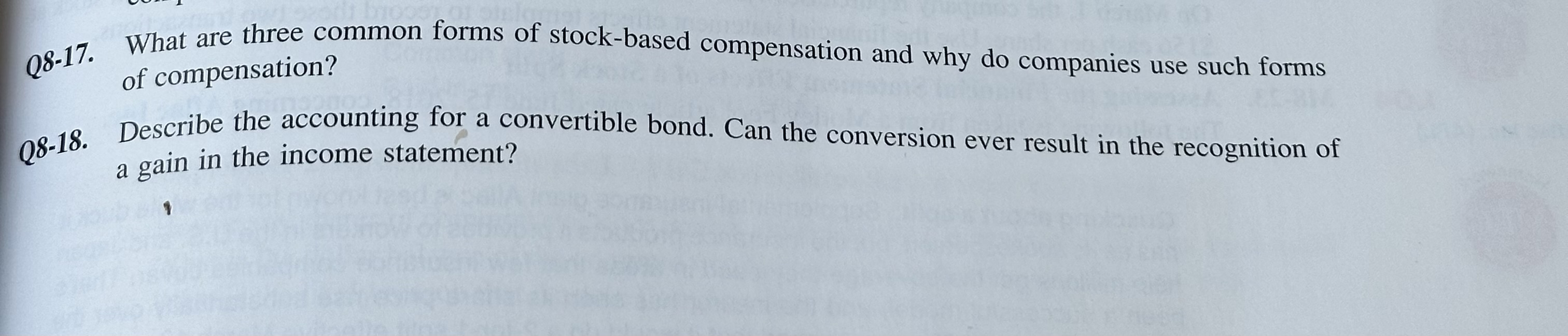 Solved Q817. ﻿What are three common forms of stockbased