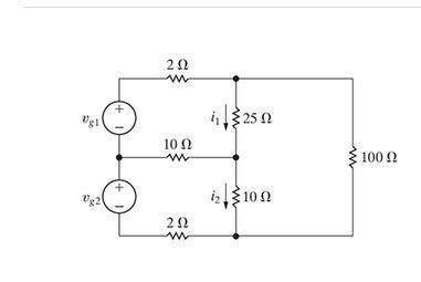 Solved The currents i1 and i2 in the circuit in (Figure 1) | Chegg.com