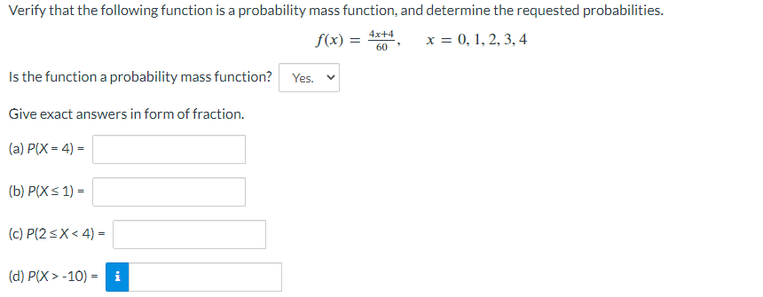 Solved Verify that the following function is a probability | Chegg.com