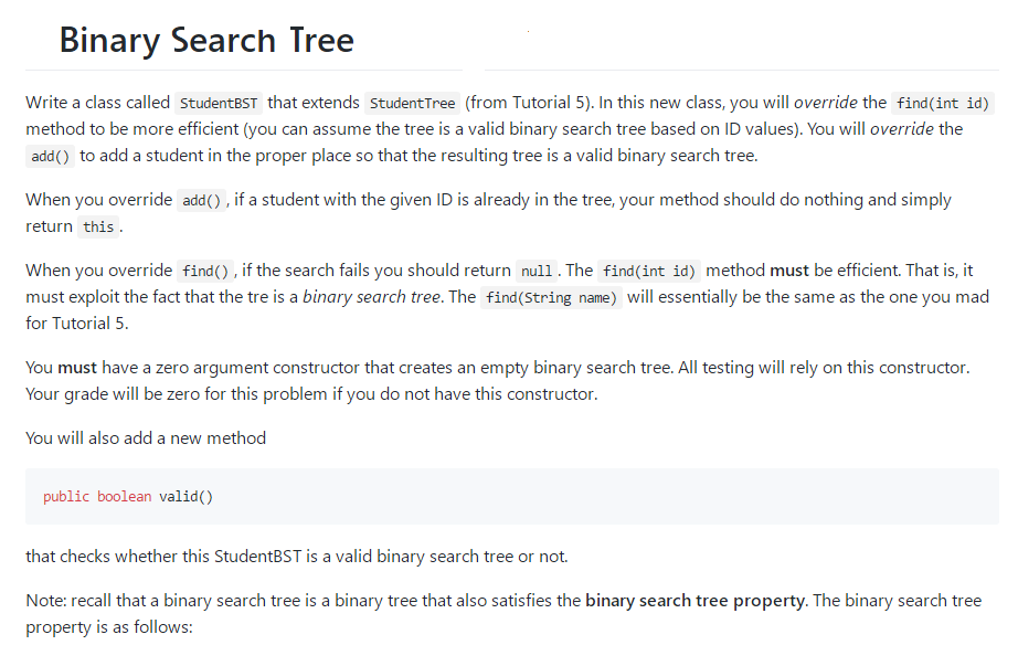 rabbits in forest problem (c++, java, python) Images... Solved 1. Binary Trees Complete the two find() methods and | Chegg.com