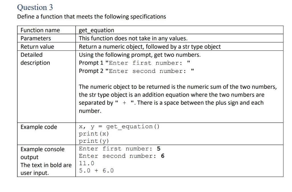 Solved "Assignment 1 "\|" name = 'John Snow' student num = ' | Chegg.com