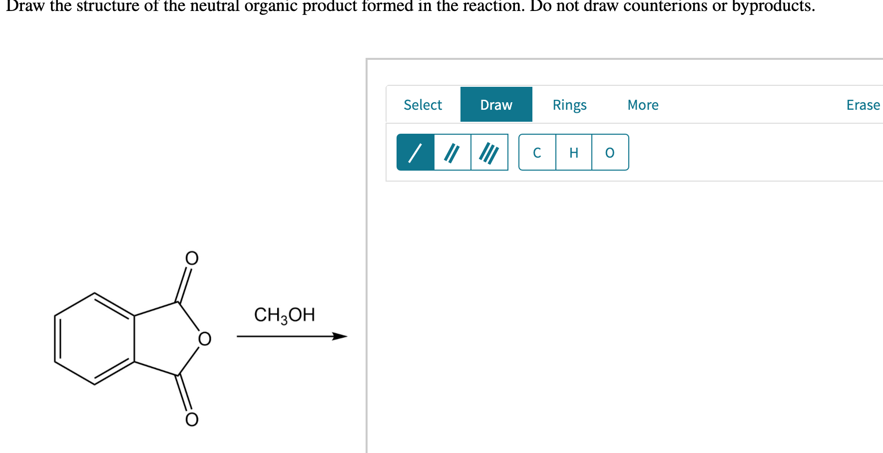 Solved Draw the structure of the neutral organic product