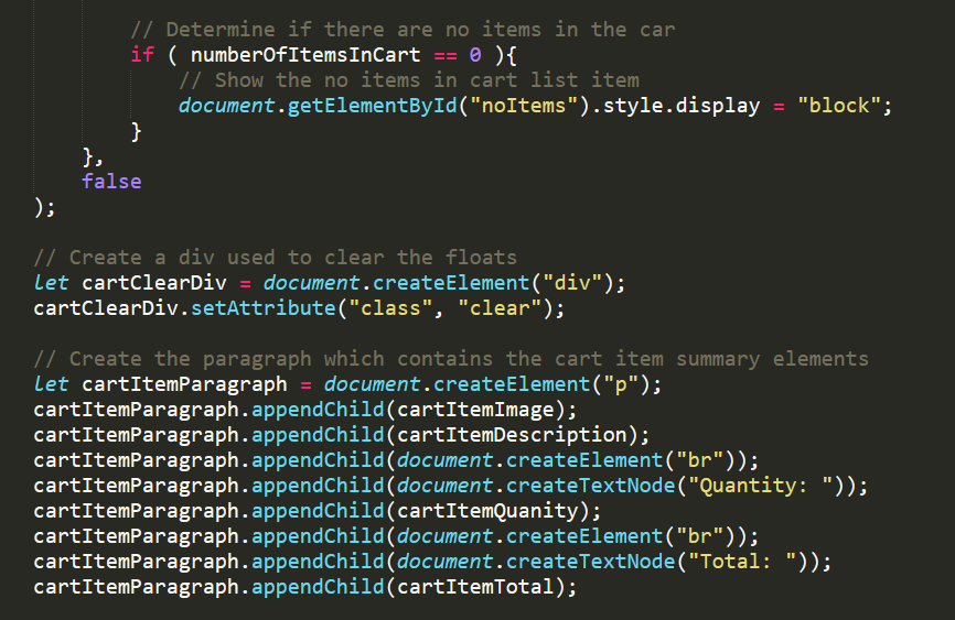 Web Dev Order Form Order Products Cart No items in | Chegg.com
