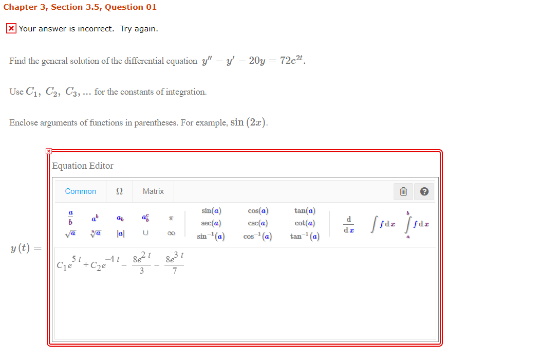 Solved Chapter 3, Section 3.5, Question 15 Find The Solution | Chegg.com