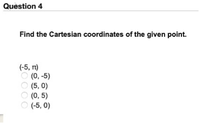 Solved Find The Cartesian Coordinates Of The Given Point. | Chegg.com