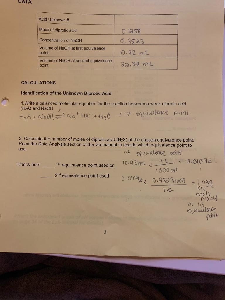 Solved Please help me with my Lab Report. We did a titration | Chegg.com