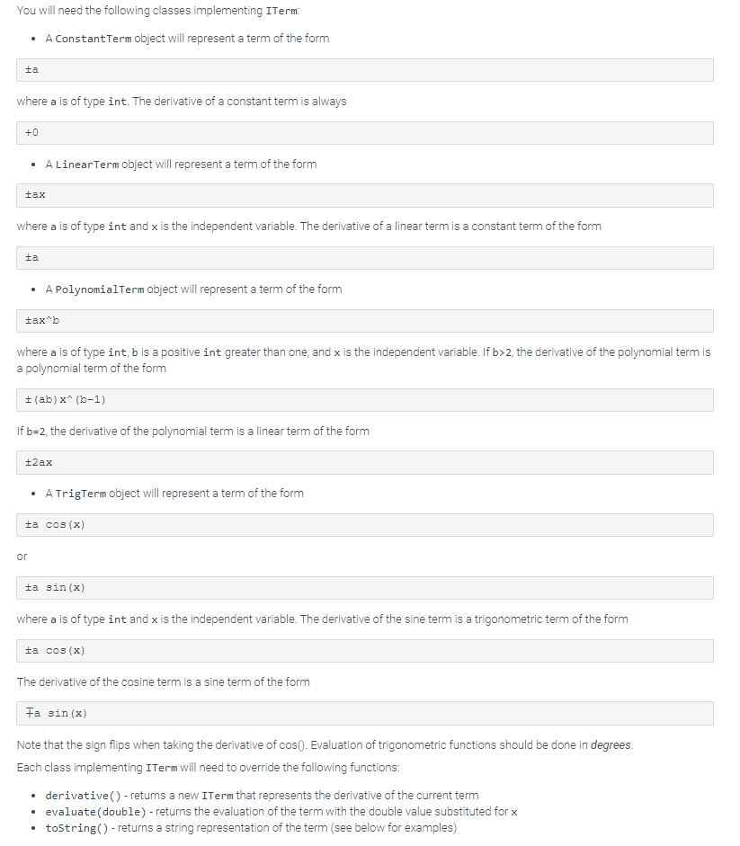 Solved Summary This project will require you to create a | Chegg.com