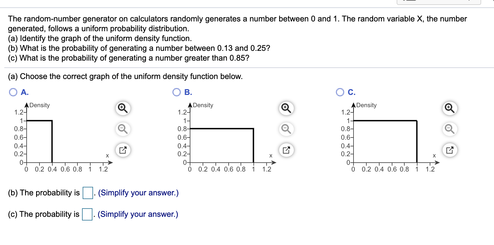 Solved The Random-number Generator On Calculators Randomly | Chegg.com