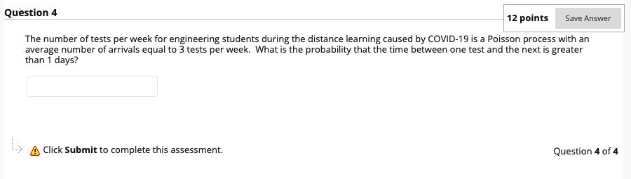 Solved Question 4 12 points Save Answer The number of tests | Chegg.com