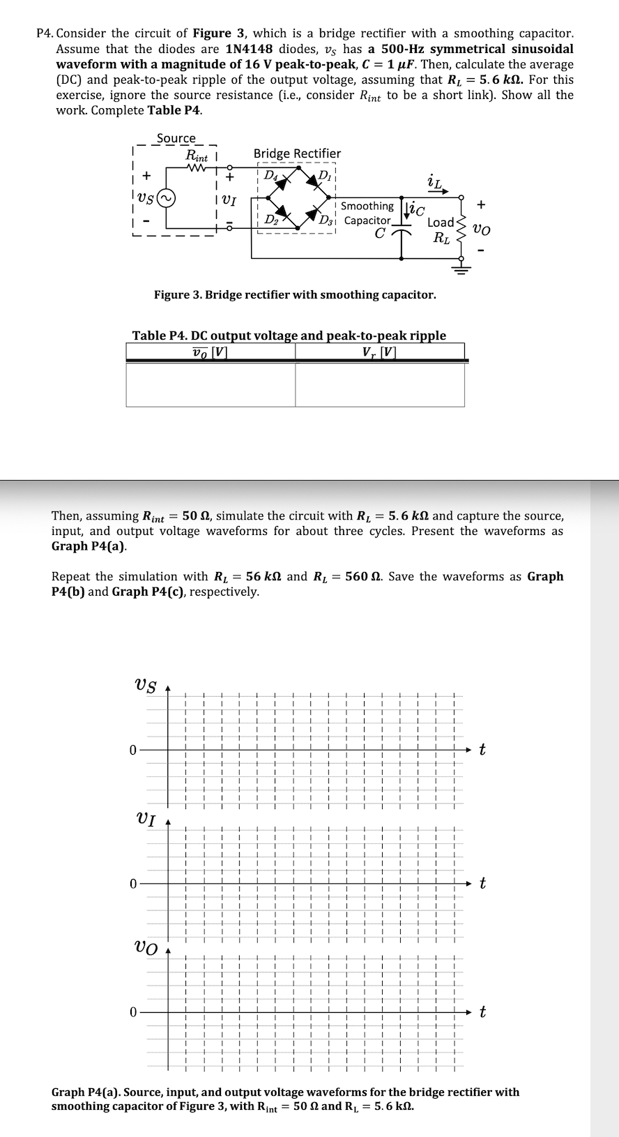 Solved P4. Consider the circuit of Figure 3, which is a | Chegg.com
