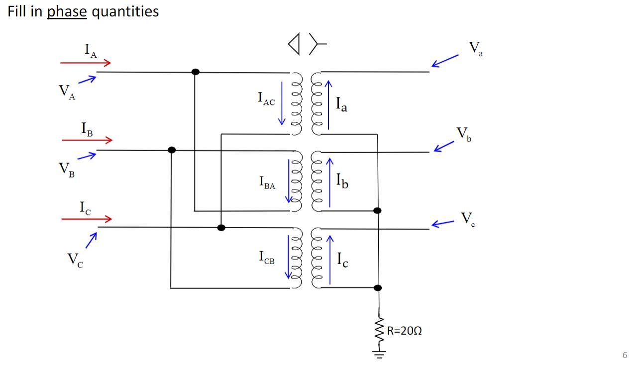 Solved Lecture 2 homework Problem: For an A-phase to ground | Chegg.com
