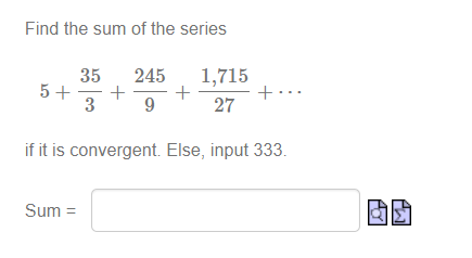 Solved Find the sum of the series 12+ 12 12 12 + + 3 9 27 + | Chegg.com