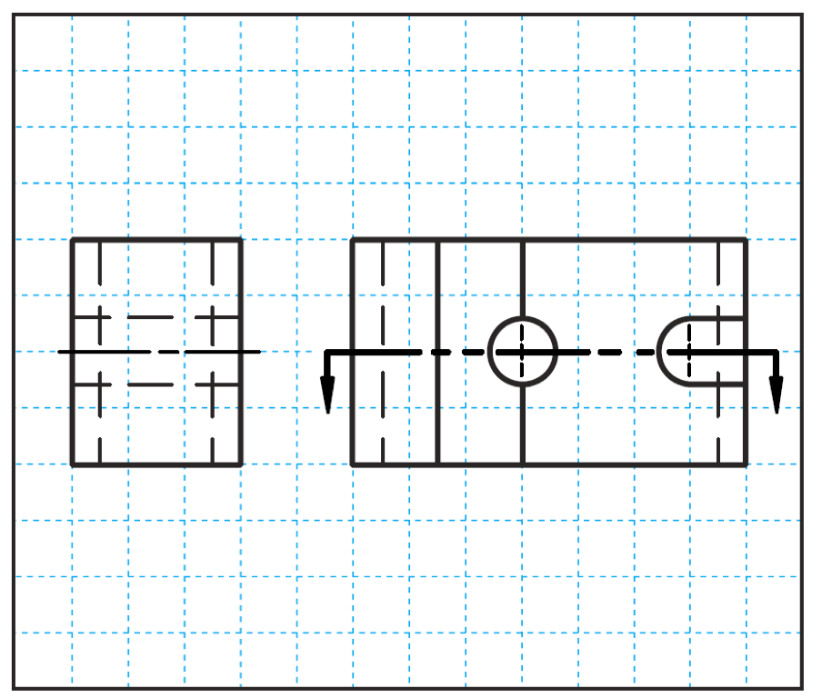 Cutting Line View Solved Problem 16.5 (Figure 16.58) Draw with instruments, | Chegg.com