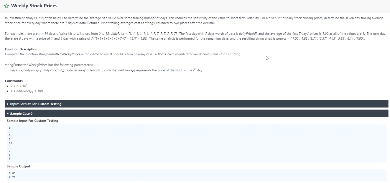 Solved Explanation For this sample, the output array will | Chegg.com