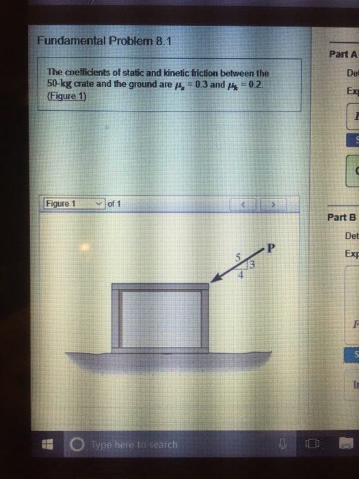 Solved Problem 8.1 I keep getting | Chegg.com