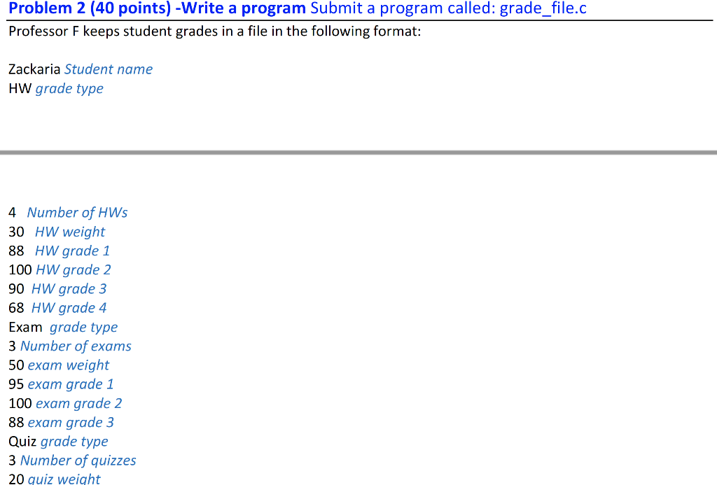 CODE IN C PLEASE PLEASE ANSWER BOTH PROBLEM 2 AND | Chegg.com