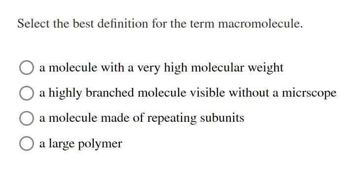 macromolecule definition