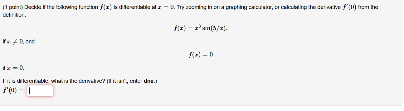 Solved 1 Point Decide If The Following Function F Is