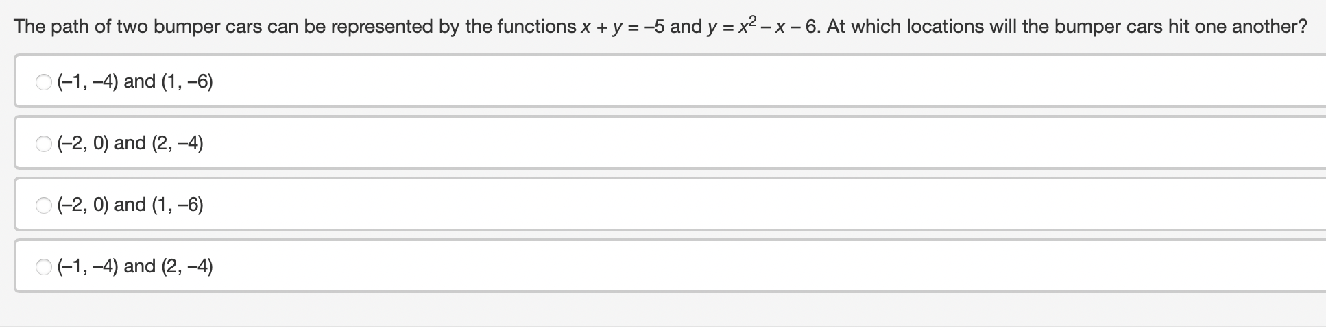 Solved The path of two bumper cars can be represented by the | Chegg.com