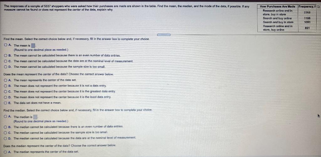 solved-the-responses-of-a-sample-of-5337-shoppers-who-were-chegg