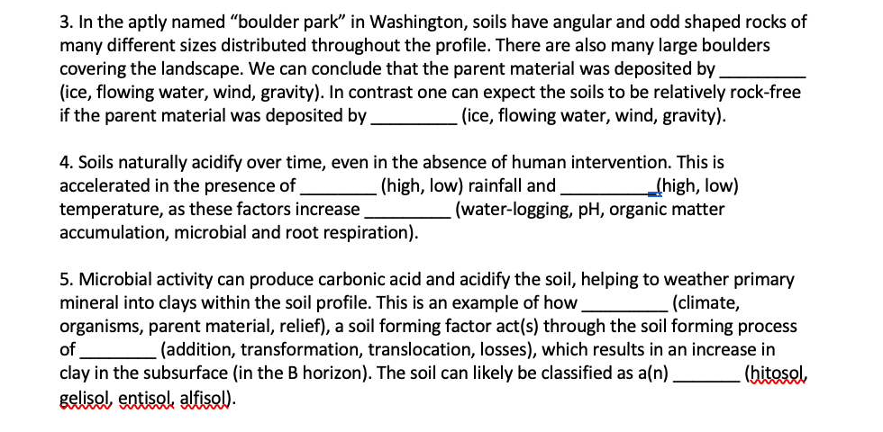 Solved 3. In the aptly named “boulder park” in Washington, | Chegg.com