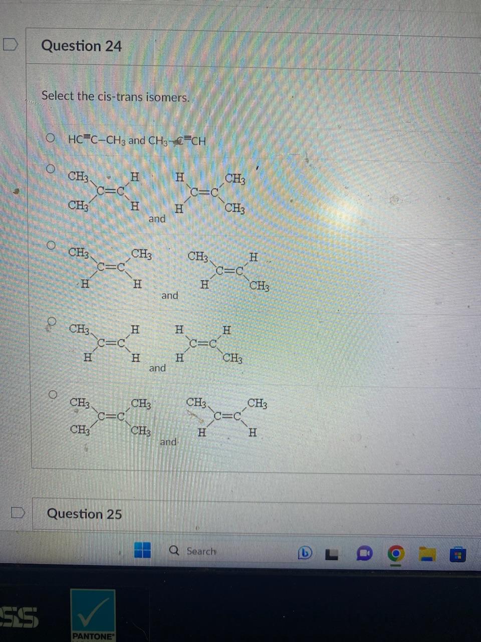 Solved Select The Cis Trans Isomers Hc≡c−ch3 And Ch3−c≡ch