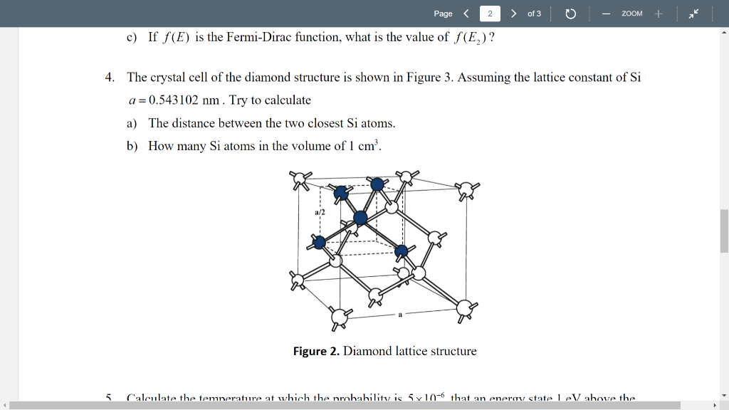 Solved Page Of 3 0 Zoom + C) If F(e) Is The 