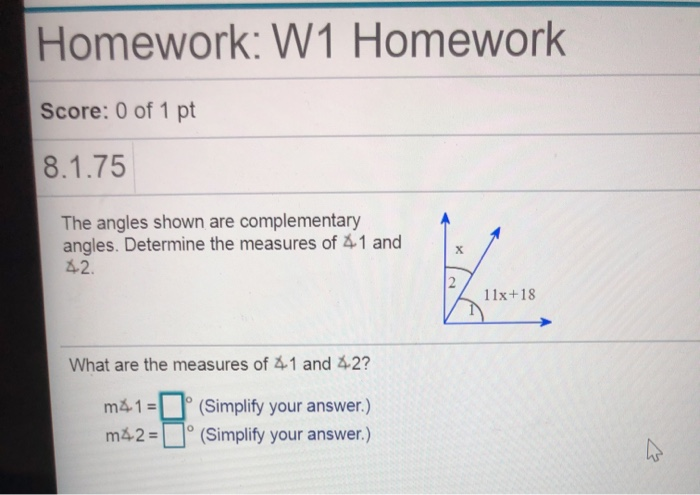 Solved Homework: W1 Homework Score: 0 Of 1 Pt 8.1.75 The | Chegg.com