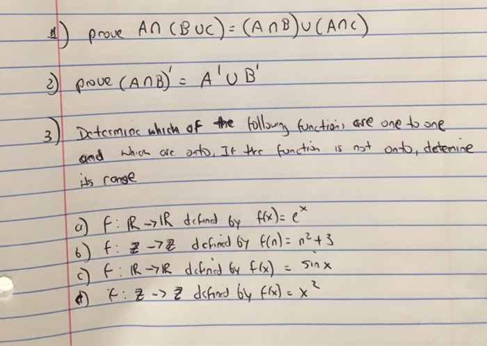 Solved Prove A Intersection (B Union C) = (A Intersection B) | Chegg.com