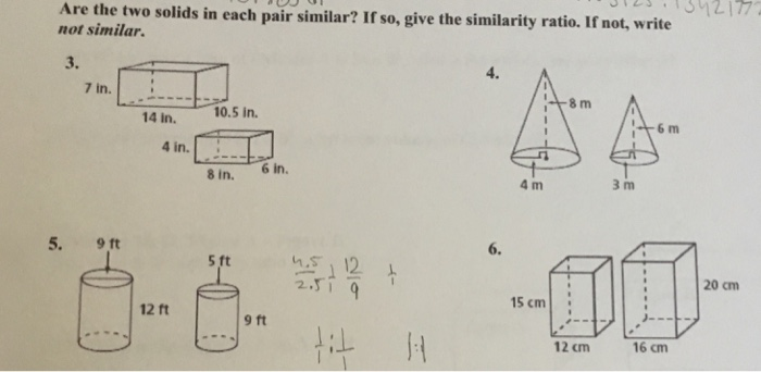 Solved S12177 Are The Two Solids In Each Pair Similar? If | Chegg.com