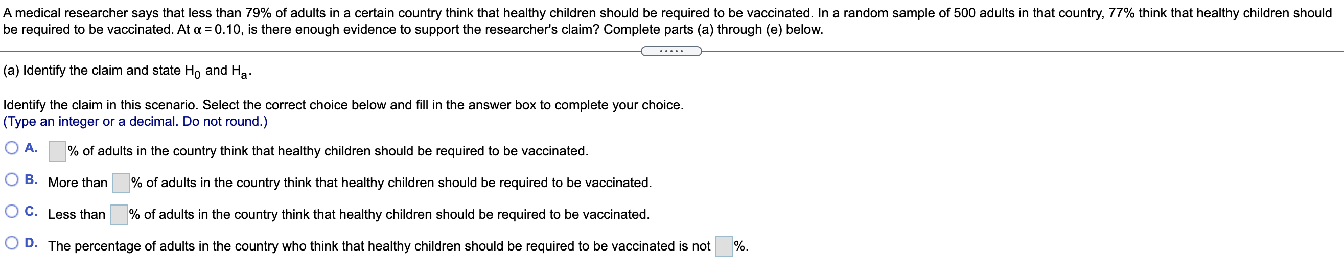 solved-a-medical-researcher-says-that-less-than-79-of-chegg