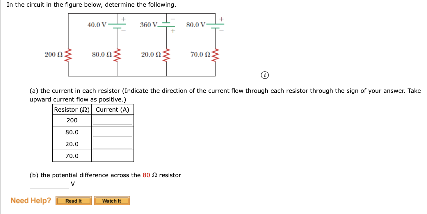 Solved In The Circuit In The Figure Below, Determine The | Chegg.com