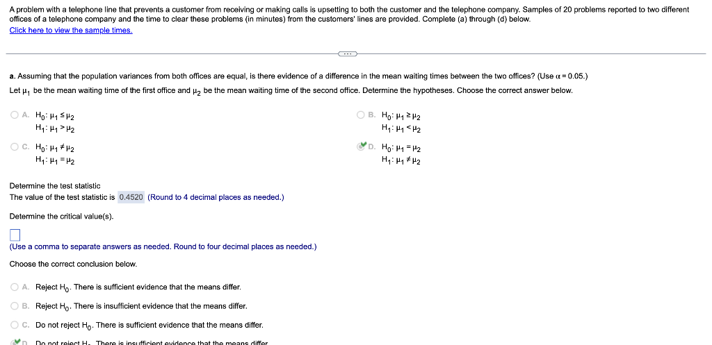 Solved A problem with a telephone line that prevents a | Chegg.com