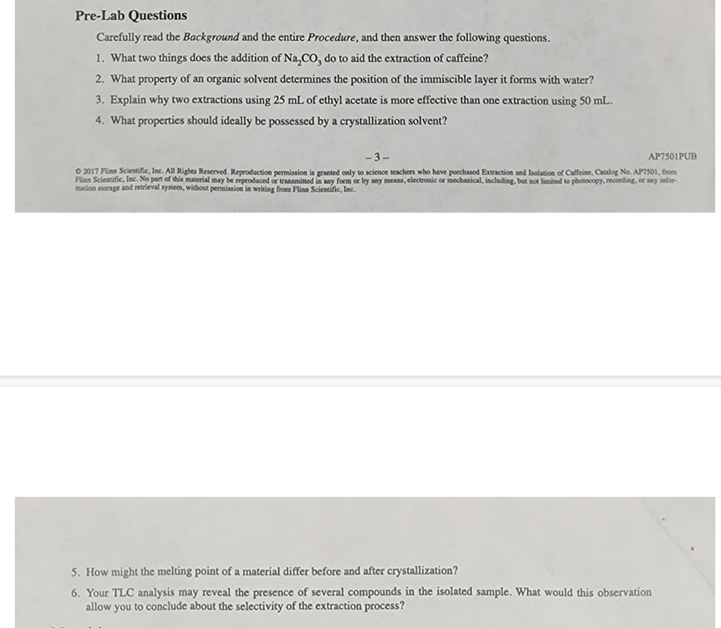 Solved Pre Lab Questions Carefully Read The Background And 7216