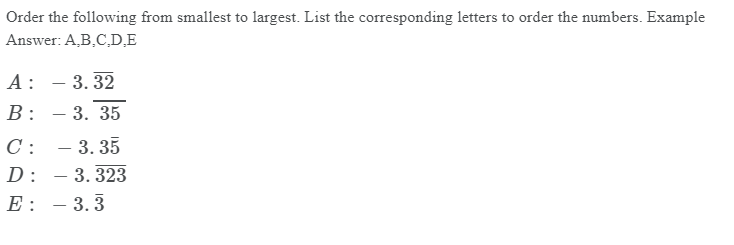 Solved Order the following from smallest to largest. List | Chegg.com