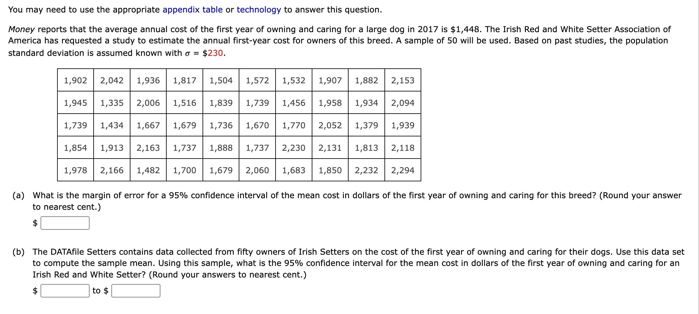 Solved You May Need To Use The Appropriate Appendix Table Or | Chegg.com