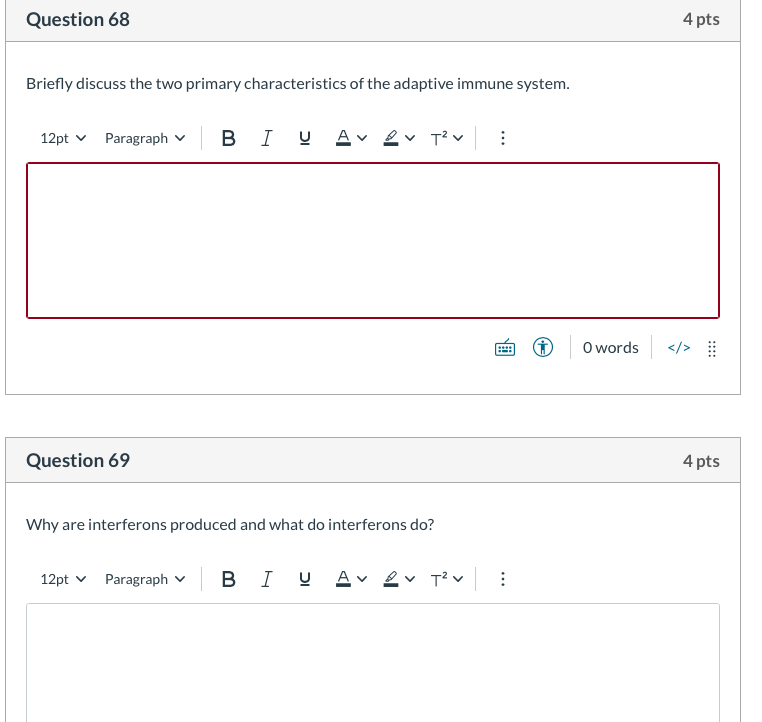 Solved Question 68 4 pts Briefly discuss the two primary | Chegg.com