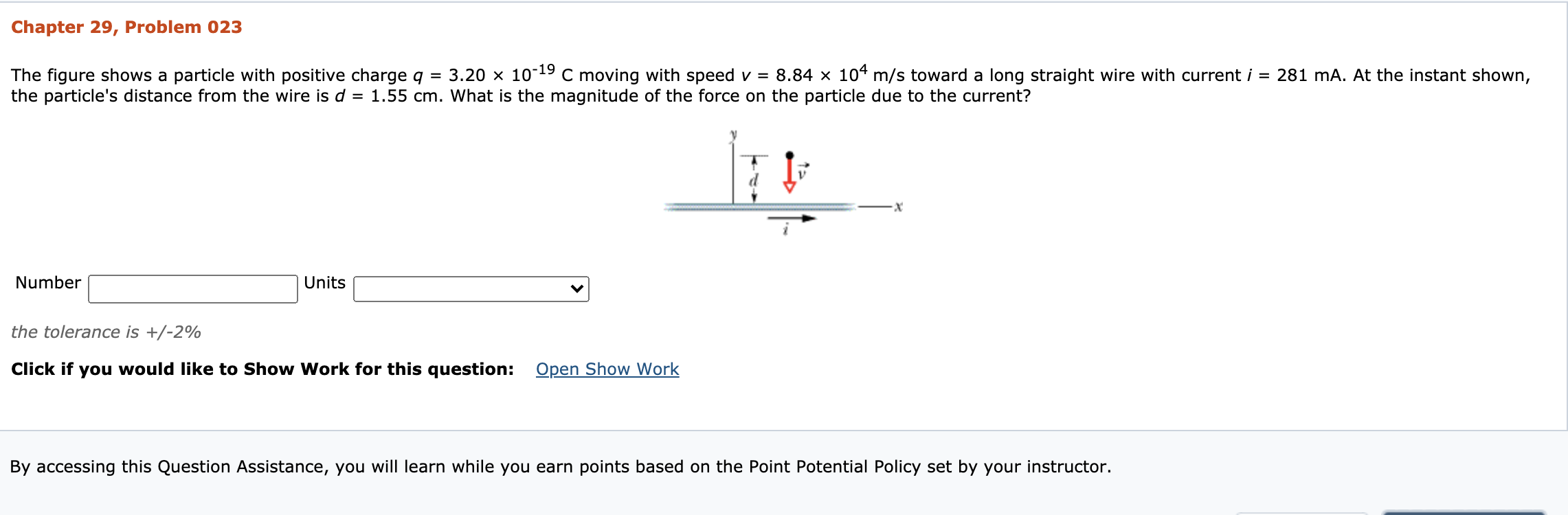 Solved Chapter 29, Problem 023 The figure shows a particle | Chegg.com